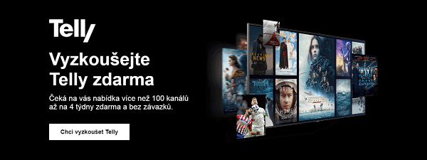 Internetová televize Telly zdarma na 4 týdny