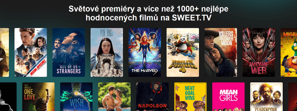 Internetová televize SWEET TV zdarma na 7 dní